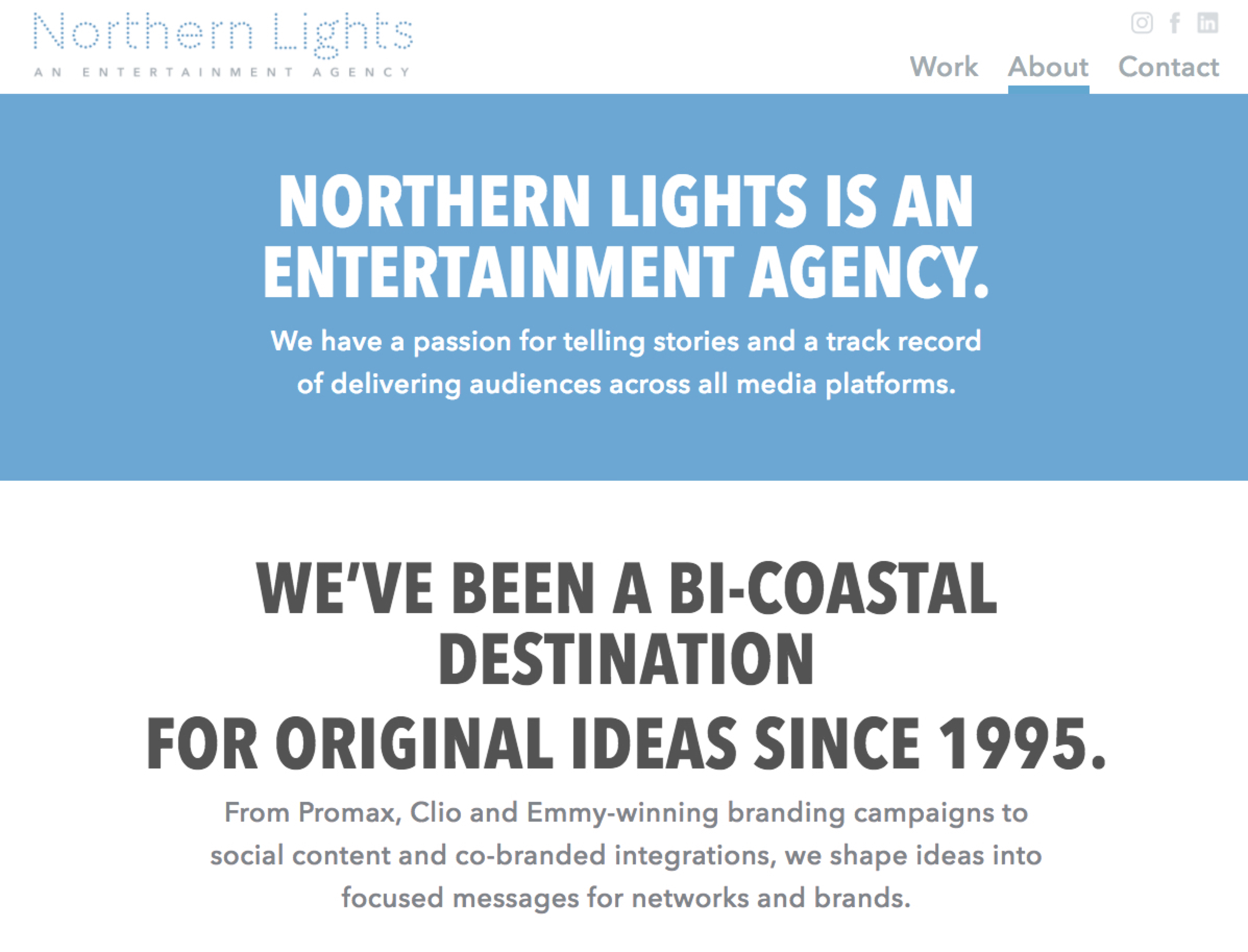 Entertainment Marketing Agency NL.Agency - WordPress Site