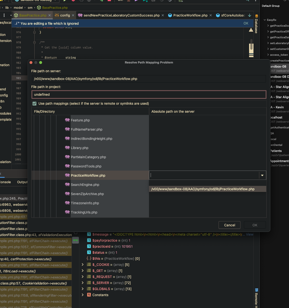 phpstorm remote debugging