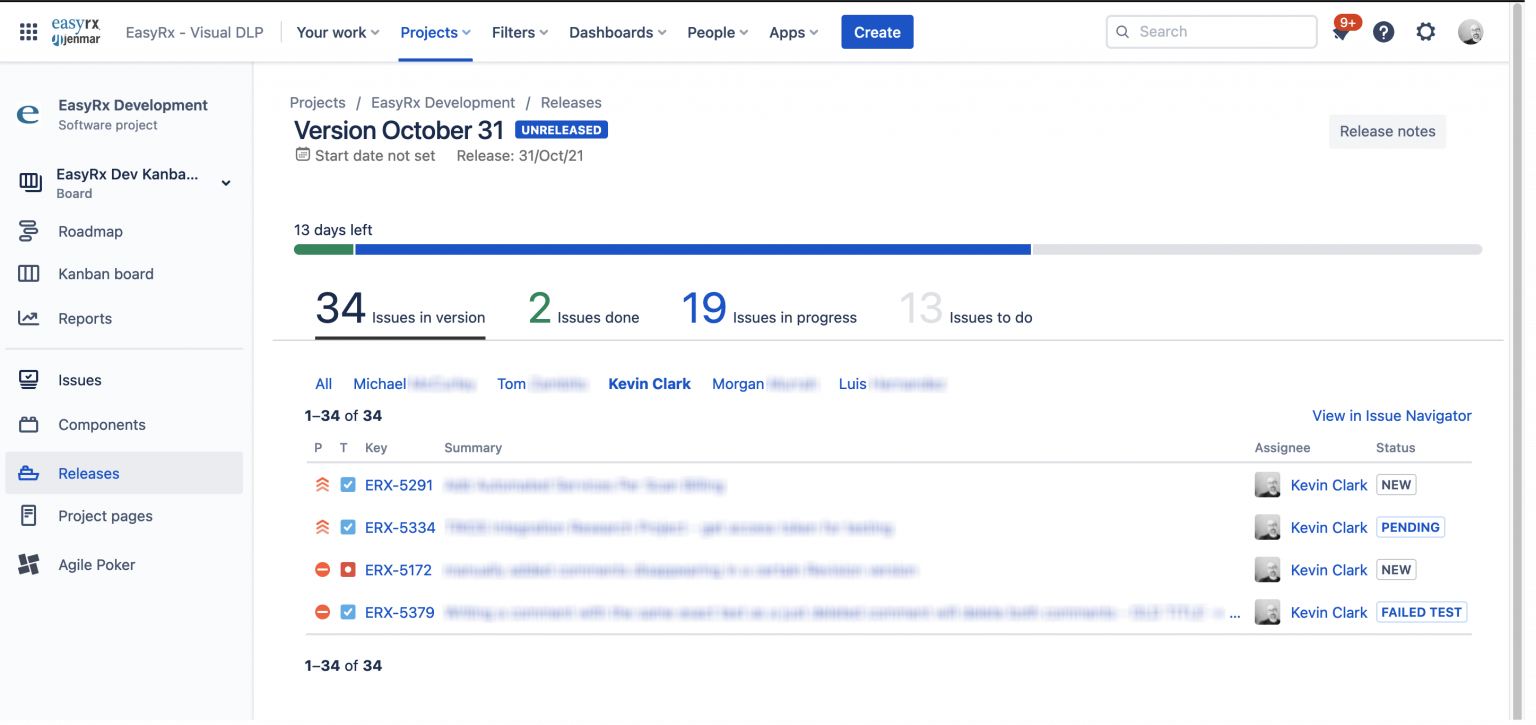 Jira Release UI Filters and Table Sorting with Tampermonkey - ThisBailiwick