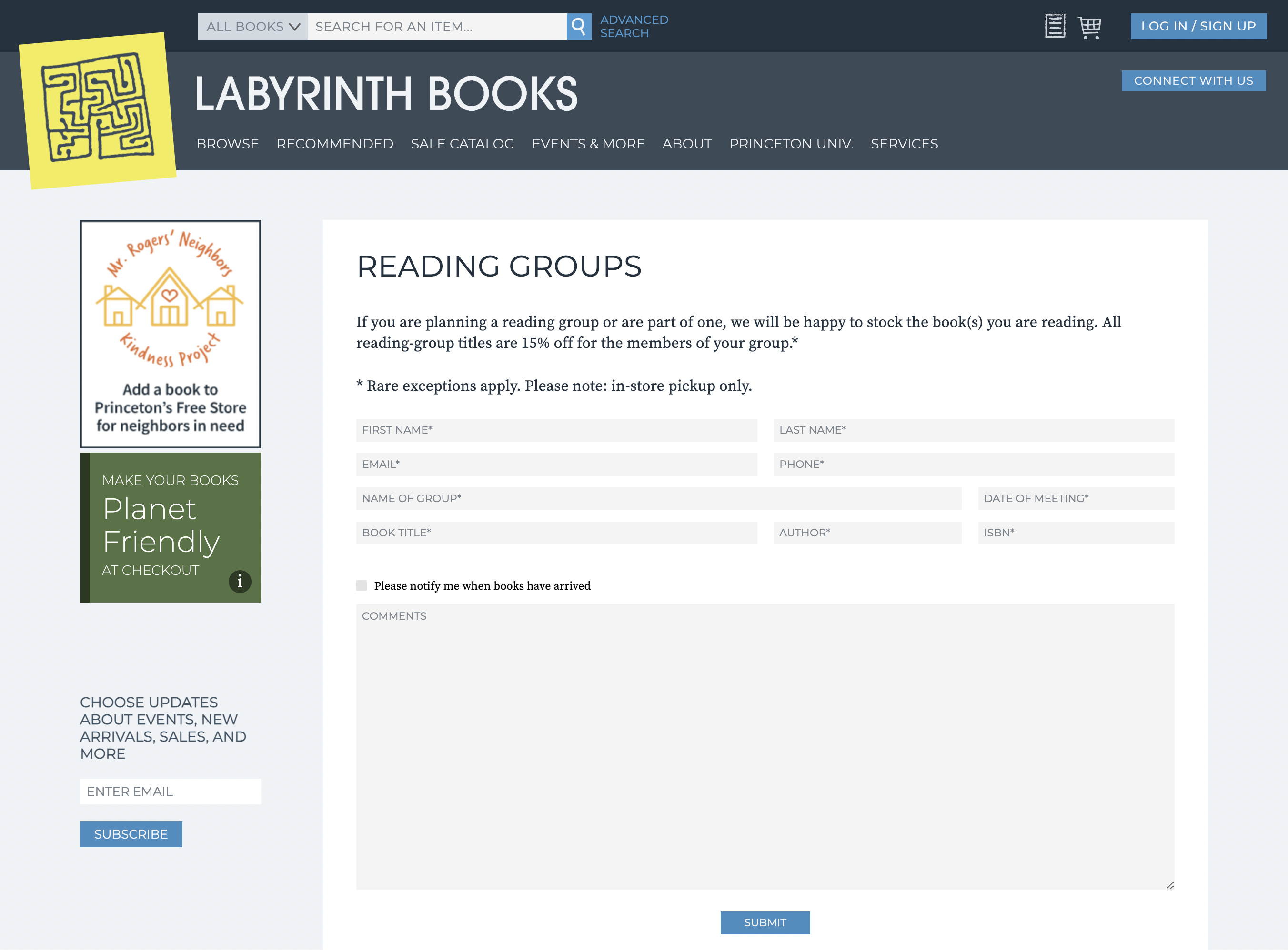 Reading groups form